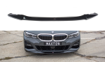 Maxton Front Ansatz V.1 für BMW 3er G20 M Paket schwarz Hochglanz BM-3-20-MPACK-FD1-G