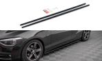 Maxton Seitenschweller Ansatz für BMW 1er F20 schwarz Hochglanz BM-1-F20-SD1-G