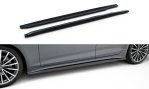 Maxton Seitenschweller Ansatz Audi A5 Sportback F5 Facelift schwarz Hochglanz AU-A5-2F-SB-SD1-G