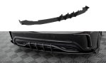 Maxton Street Pro Heck Ansatz Flaps Diffusor + Flaps Mercedes-Benz A AMG-Line W176 Facelift schwarz Hochglanz MEA176FAMGLINECNC-RS1B+BRBI+RSF1-G