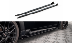 Maxton Seitenschweller Ansatz für V.2 für Mini Cooper John Cooper Works R56 schwarz Hochglanz MC-S-2-56-JCW-SD1-G