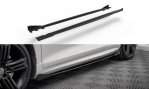 Maxton Street Pro Seitenschweller Ansatz + Flaps VW Scirocco R Mk3 schwarz Hochglanz VWSC3RCNC-SD2BRB+SF1-G