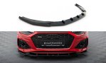 Maxton Front Ansatz V.2 Audi RS4 B9 Facelift schwarz Hochglanz AU-RS4-B9F-FD2-G