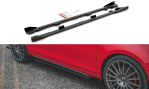 Maxton Racing Seitenschweller Ansatz + Flaps Volkswagen Golf GTI Mk6  schwarz Hochglanz VWGO6GTICNC-SD1BRB+SRF1-G