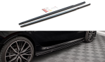 Maxton Seitenschweller Ansatz für V.1 für BMW 2 Gran Coupe M-Paket / M235i F44 schwarz Hochglanz BM-2-44-MPACK-SD1-G