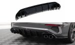 Maxton Diffusor Heck Ansatz + Endschalldampfer Sportauspuff Attrappe Audi A3 S-Line Limousine 8Y AU-S3-8Y-S-RS1G+BLACK
