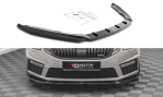 Maxton Front Ansatz V.3 für Skoda Octavia RS Mk3 Facelift schwarz Hochglanz SK-OC-3F-RS-FD3-G