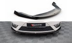 Maxton Front Ansatz V.1 Seat Ibiza FR SC Mk4 Facelift schwarz Hochglanz SE-IB-4F-FR-SC-FD1-G