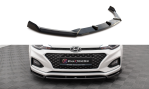 Maxton Front Ansatz V.2 für Hyundai I20 Mk2 Facelift schwarz Hochglanz HY-I20-2F-FD2-G