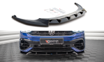 Maxton Front Ansatz V.2 für Volkswagen Tiguan R Mk2 Facelift schwarz Hochglanz VW-TI-2F-R-FD2-G