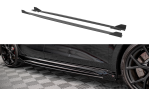 Maxton Street Pro Seitenschweller Ansatz für + Flaps Audi RS3 Sportback 8Y schwarz Hochglanz AURS38YCNC-SD1B+SRF1-G