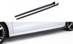 Maxton Seitenschweller Ansatz V.3 Audi RS3 Limousine 8V Facelift schwarz Hochglanz AU-RS3-8VF-S-SD3-G