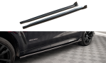 Maxton Seitenschweller Ansatz für V.2 für BMW X6 M-Paket F16 schwarz Hochglanz BM-X6-16-MPACK-SD2-G
