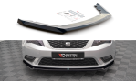 Maxton Front Ansatz V.2 für Seat Leon Mk3 schwarz Hochglanz SE-LE-3-FD2-G