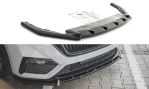 Maxton Front Ansatz V.1 für Skoda Octavia RS Mk4 schwarz Hochglanz SK-OC-4-RS-FD1-G