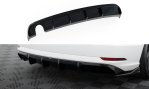 Maxton Diffusor Heck Ansatz Audi A3 Limousine 8V Facelift (Ausführung mit einseitigem Doppelauspuffendrohr) AU-A3-8VF-S-RS1GO_