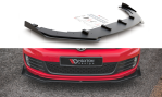 Maxton Racing Front Ansatz V.3 für passend +Flaps für Volkswagen Golf GTI Mk6 schwarz Hochglanz VWGO6GTICNC-FD3B+FSF1-G