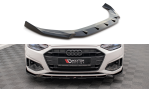 Maxton Front Ansatz V.1 für Audi A4 B9 Facelift schwarz Hochglanz AU-A4-B9F-FD1-G