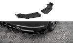 Maxton Street Pro Heck Ansatz Flaps Diffusor + Flaps Audi TT S-Line 8S schwarz Hochglanz AUTT3SLINECNC-RSD1BRB+RSF1-G