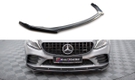 Maxton Front Ansatz V.1 Mercedes-AMG C43 Coupe / Cabrio / Limousine / Kombi C205 / A205 / W205 / S205 Facelift schwarz Hochglanz ME-C-205F-43-C-FD1-G