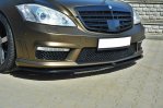 Maxton Front Ansatz für MERCEDES S-KLASSE W221 AMG schwarz Hochglanz ME-S-W221-AMG-FD1-G