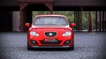 Maxton Front Ansatz für SEAT LEON MK2 Facelift schwarz Hochglanz SE-LE-2F-FD1-G