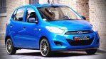Maxton Front Ansatz für HYUNDAI I10 MK1 Facelift (2010-2013) schwarz Hochglanz HY-I10F-FD1-G