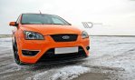 Maxton Front Ansatz V.2 für Ford Focus ST Mk2 schwarz Hochglanz FO-FO-2-ST-FD2-G