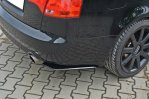 Maxton Heck Ansatz Flaps Diffusor für AUDI A4 B7 schwarz Hochglanz AU-A4-B7-RSD1-G