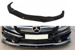 Maxton Front Ansatz für v.2 MERCEDES CLA 45 AMG C117 (vor Facelift) schwarz Hochglanz ME-CLA-117-AMG-FD2-G