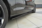 Maxton Seitenschweller Ansatz für Audi A6 C7 schwarz Hochglanz AU-A6-C7-SD1-G