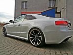 Maxton Seitenschweller Ansatz für Audi RS5 8T / 8T FL  schwarz Hochglanz AU-RS5-1-SD1-G