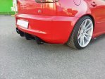 Maxton Diffusor Heck Ansatz für Heckschürze für Seat Leon Mk1 Cupra SE-LE-1-CU-CNC-RS1