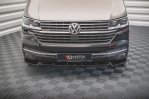 Maxton Front Ansatz V.1 für Volkswagen T6 Facelift schwarz Hochglanz VW-T6F-FD1-G