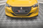 Maxton Front Ansatz V.1 für Peugeot 208 Mk2 schwarz matt PE-208-2-FD1-T