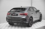 Maxton Mittlerer Diffusor Heck Ansatz DTM Look für Audi Q3 Sportback S-Line schwarz Hochglanz AU-Q3-2-SLINE-SB-RD1G+RD2-G