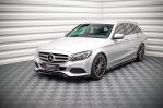 Maxton Front Ansatz für Mercedes-Benz C W205 schwarz Hochglanz ME-C-205-FD1-G