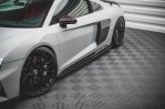 Maxton Seitenschweller Ansatz für Audi R8 Mk2 Facelift schwarz Hochglanz AU-R8-2F-SD1-G
