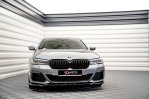 Maxton Front Ansatz V.2 für BMW 5er G30 Facelift M-Paket schwarz Hochglanz BM-5-G30F-MPACK-FD2-G