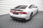 Maxton Mittlerer Diffusor Heck Ansatz für Audi A7 C8 schwarz Hochglanz AU-A7-C8-RD1-G