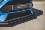 Maxton Racing Front Ansatz für passend +Flaps für Ford Focus RS Mk3 schwarz Hochglanz FOFO3RSCNC-FD1BRB+FSF1-G
