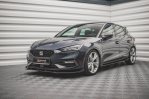 Maxton Street Pro Front Ansatz +Flaps für Seat Leon FR Mk4 schwarz Hochglanz SELE4FRCNC-FD1BRB+FSF1-G