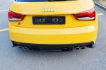 Maxton Mittlerer Diffusor Heck Ansatz für Audi S1 8X schwarz Hochglanz AU-S1-1-RD1-G