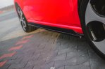 Maxton Seitenschweller Ansatz für VOLKSWAGEN Polo 6R GTI vor Facelift schwarz Hochglanz VW-PO-5-GTI-SD1-G