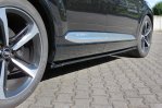 Maxton Seitenschweller Ansatz für Audi SQ7 / Q7 S-Line Mk.2 schwarz Hochglanz AU-SQ7-2-SD1-G
