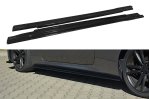 Maxton Seitenschweller Ansatz für HYUNDAI GENESIS COUPÉ MK.1 schwarz Hochglanz HY-GE-1-C-SD1-G