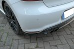 Maxton Heck Ansatz Flaps Diffusor für VOLKSWAGEN Polo 6R R WRC schwarz Hochglanz VW-PO-5-WRC-RSD1-G