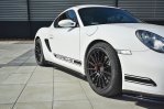 Maxton Seitenschweller Ansatz für PORSCHE CAYMAN S 987C  schwarz Hochglanz PO-CA-S-987-SD1-G