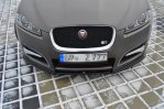 Maxton Front Ansatz für JAGUAR XF (X250) MK1 SPORTBRAKE S-PACK schwarz Hochglanz JA-XFS-1F-SB-FD1-G