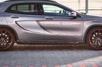 Maxton Seitenschweller Ansatz für Mercedes GLA 45 AMG SUV (X156) vor Facelift schwarz matt ME-GLA-156-AMG-SD1-T